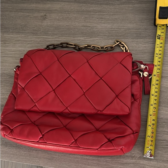 Red Quilted Leather Clutch - Picture 11 of 11